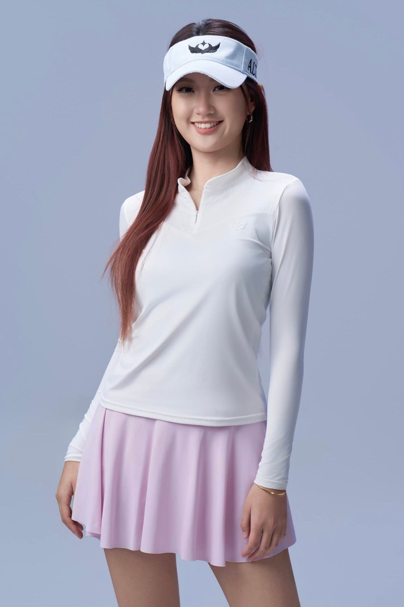 White Long Sleeve Performance Top