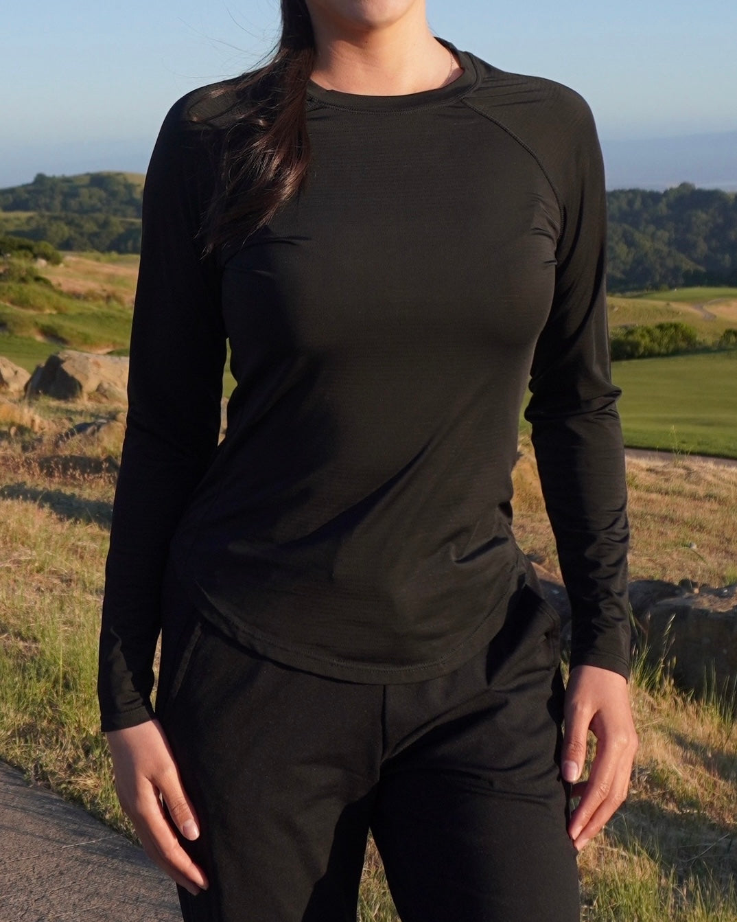 Black Practice Golf Top