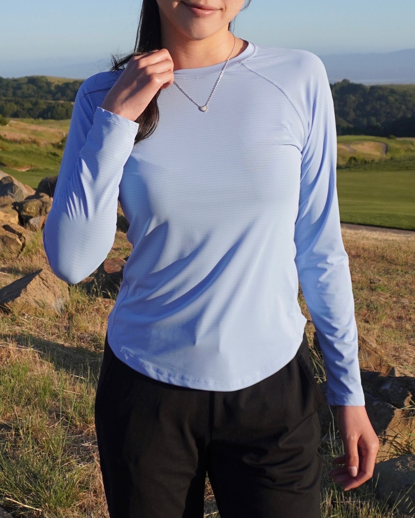 Blue Practice Golf Top