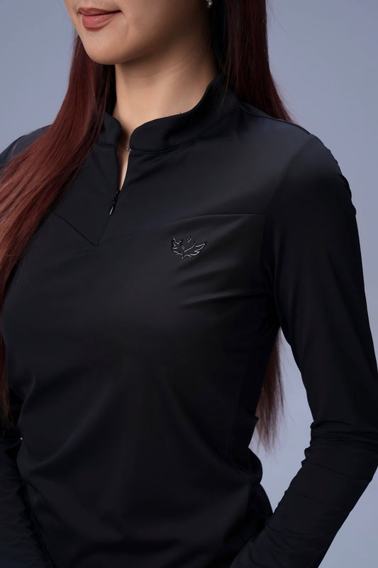 Black Long Sleeve Performance Top