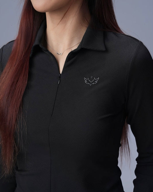 Black Lightweight Quarter Zip